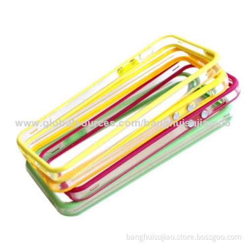PC + TPU Bumpers for iPhone 5, Side with Anti-slide Pattern